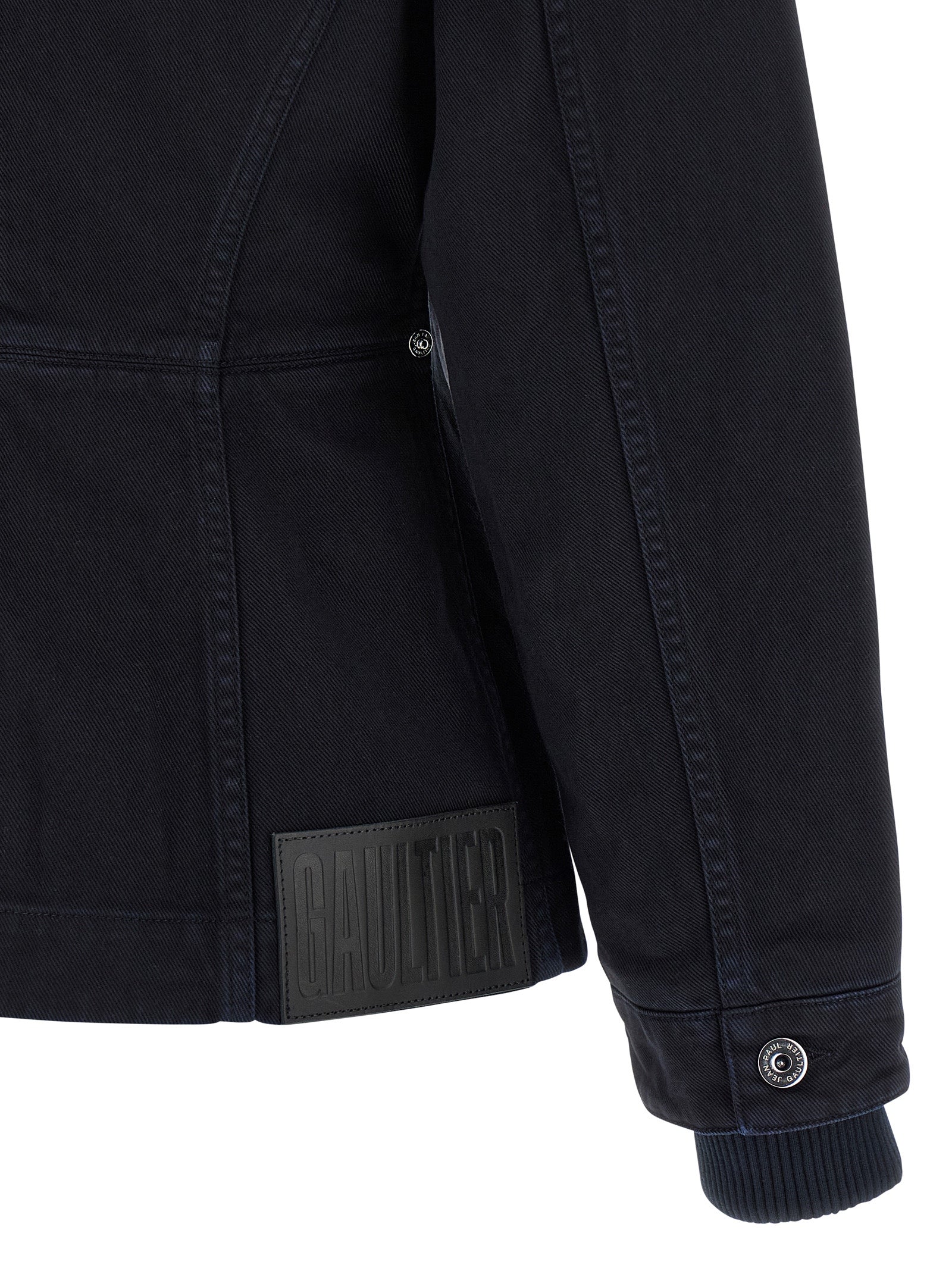 Trucker Jacket by Jean Paul Gaultier for women in denim cotton blue presents a effortlessly chic silhouette, showcasing a sophisticated and premium for a truly effortlessly chic finish.