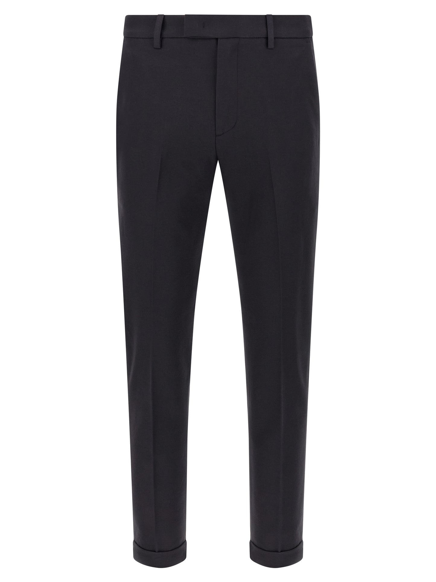 Chinos Pants by Department 5 for men in cotton blue features an contemporary silhouette, showcasing a sophisticated straight-leg and long with a refined low rise for a truly contemporary aesthetic.
