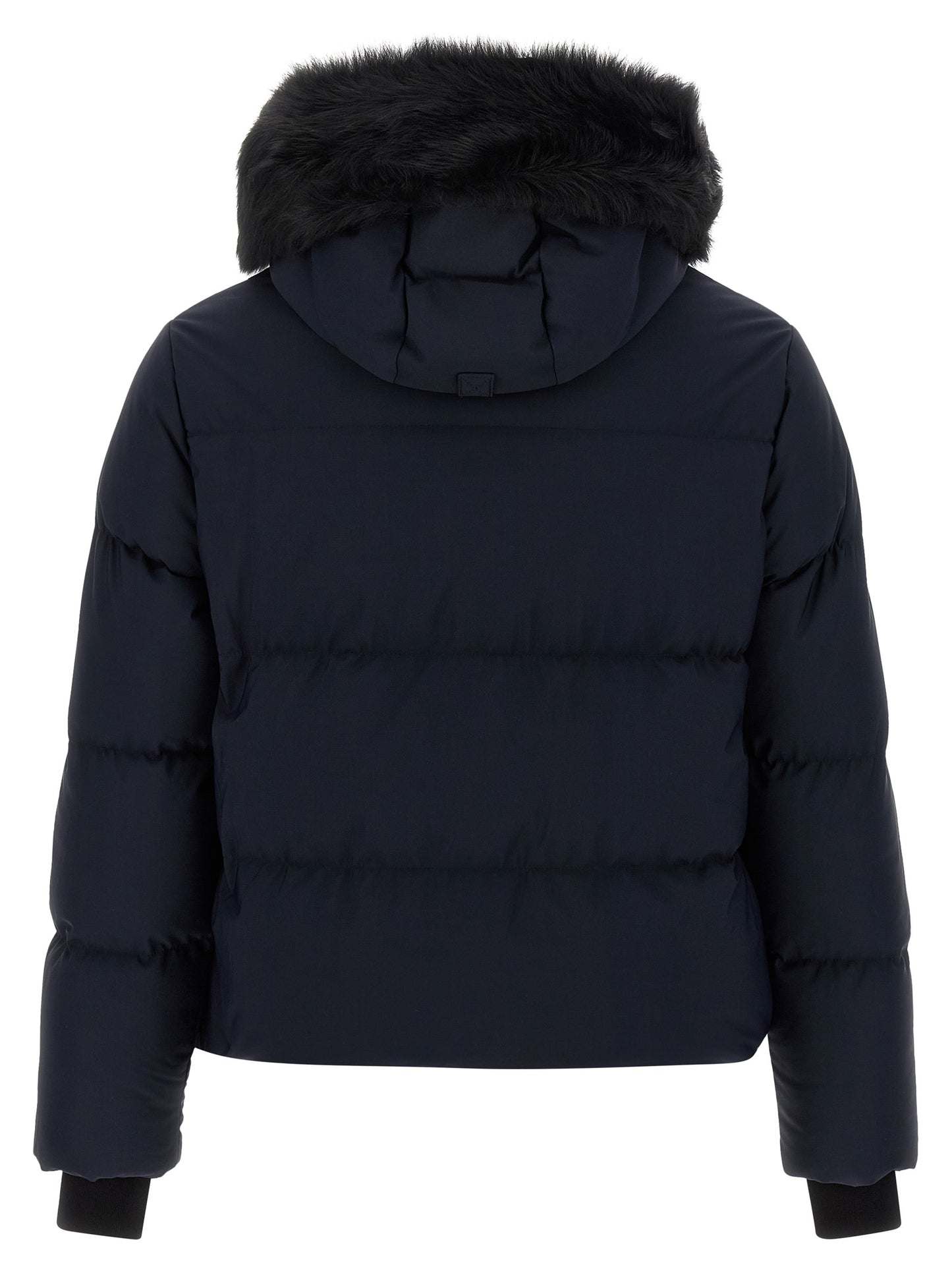 Moose Knuckles Blue Nylon Full-Length Jacket