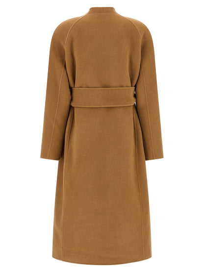 Khaite Brown Wool Coat