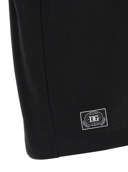 T-Shirt by Dolce & Gabbana for men in cotton bicolour, black & white showcases a chic silhouette, artfully detailed with a chic and for a chic finish.