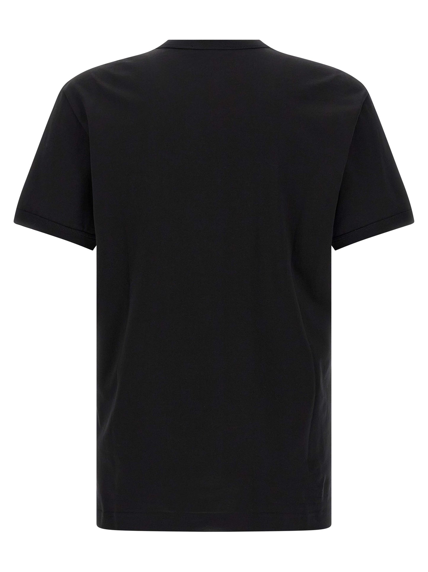 T-Shirt by Dolce & Gabbana for men in cotton black features an edgy silhouette, meticulously detailed with a sophisticated and crew neckline for a truly edgy finish.