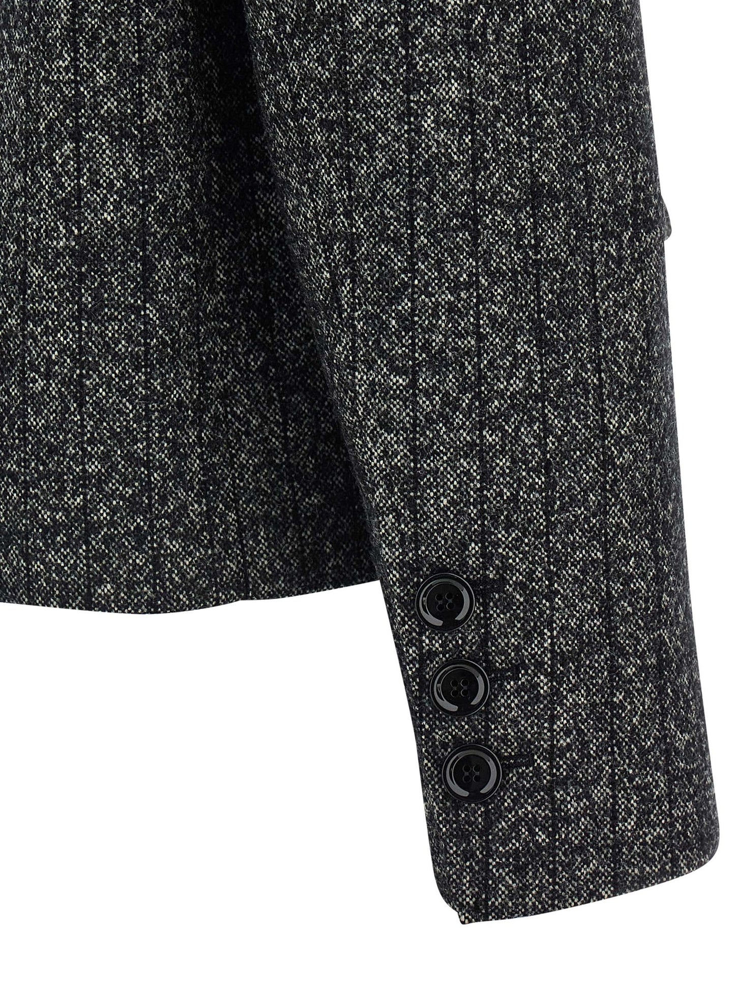 Blazer by Dolce & Gabbana for women in virgin wool & polyamide bicolour, animal, black, white, print & striped features an stylish silhouette, showcasing a sophisticated and stylish for a truly stylish finish.