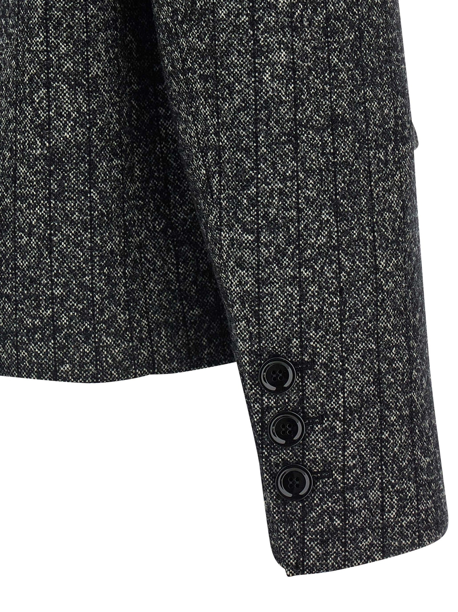 Blazer by Dolce & Gabbana for women in virgin wool & polyamide bicolour, animal, black, white, print & striped features an stylish silhouette, showcasing a sophisticated and stylish for a truly stylish finish.