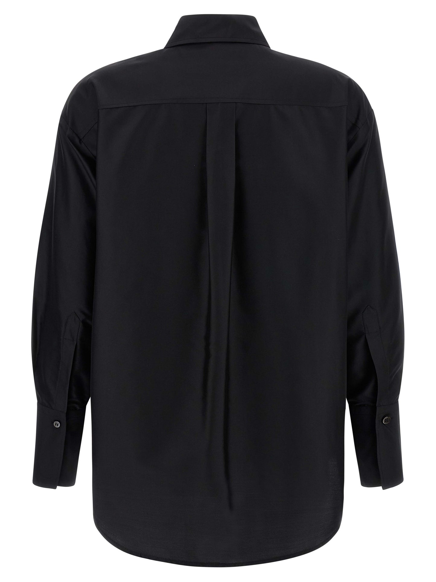 Blouse by Alberto Biani for women in silk black presents a discerning silhouette, showcasing a sophisticated and for a truly discerning finish.