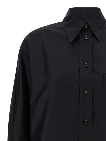 Blouse by Alberto Biani for women in silk black features an polished silhouette, showcasing a sophisticated and detail for a truly polished finish.