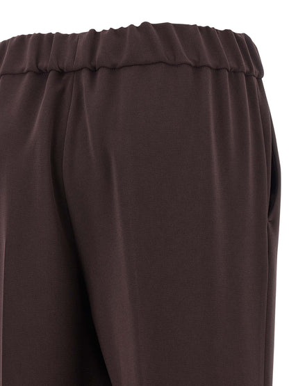 Casual Pants by Alberto Biani for women in polyester brown features an sophisticated and straight-leg with a precise long, creating a sophisticated and sophisticated silhouette.