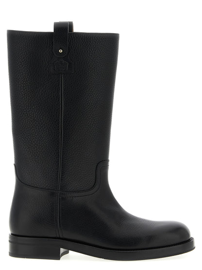 Over-The-Knee Boots by Church's for women in calfskin leather black features an avant-garde Peyton Women's Calfskin Leather Over-The-Knee Boots silhouette, defined by a sophisticated and a avant-garde round toe style.