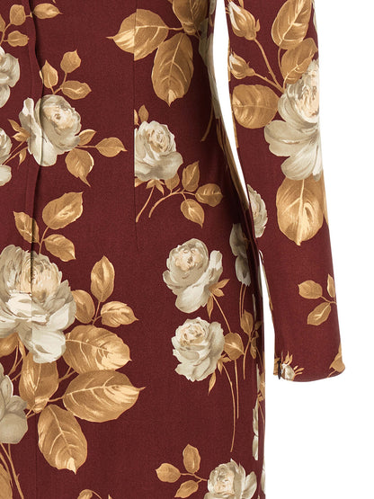 Dress by Dolce & Gabbana for women in silk viscose satin animal, multicolor, rose & print features an cute silhouette, detailed with a and that elegantly flows into a cute midi.
