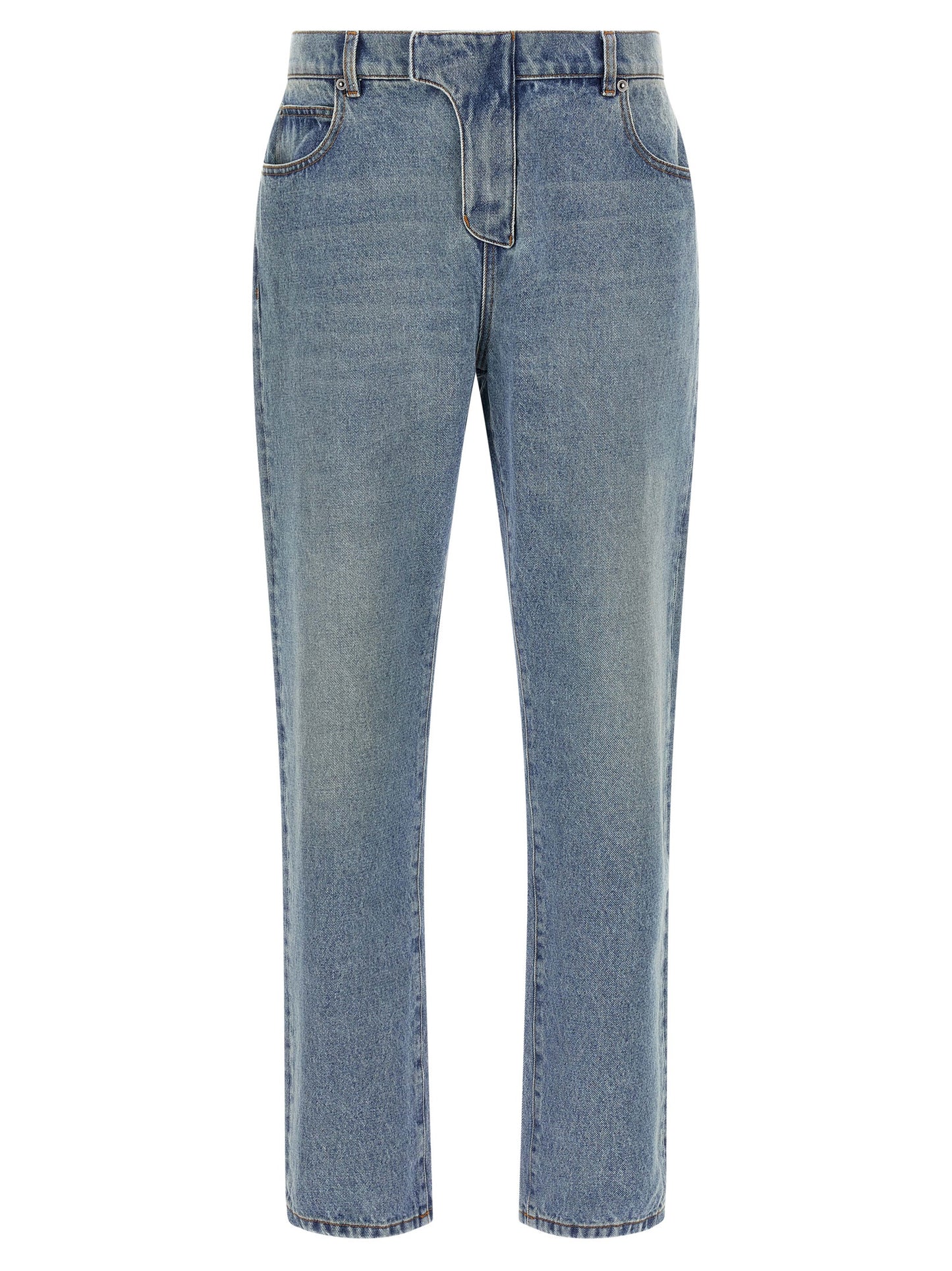 Jeans by Balmain for men in denim cotton blue & signature features an sophisticated and straight-leg with a precise long, creating a sophisticated and sophisticated silhouette.
