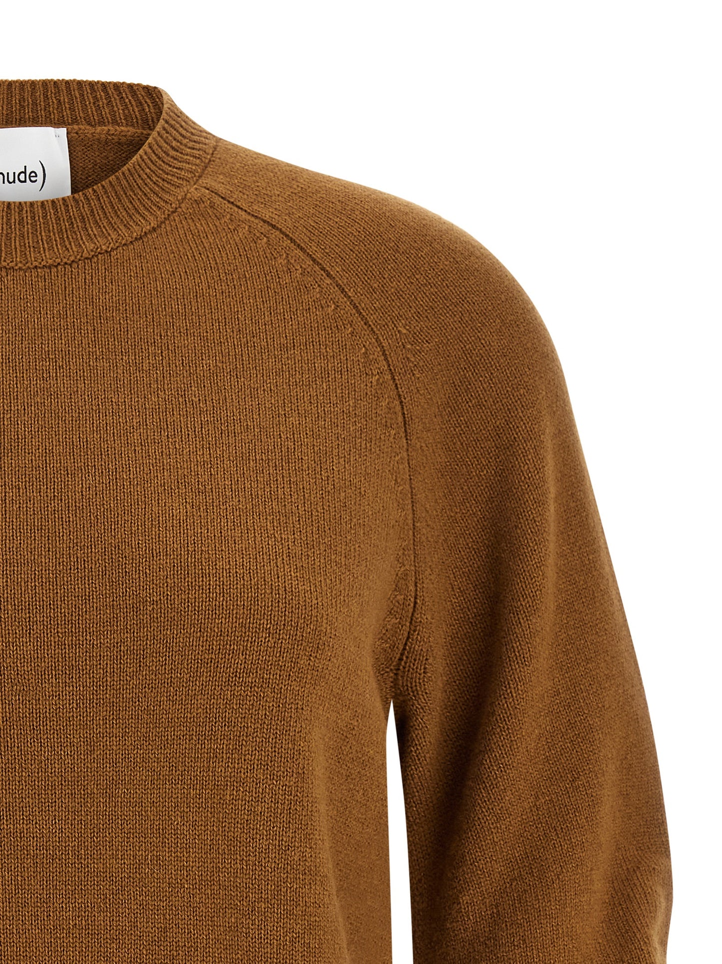 Cardigan by NUDE for women in virgin wool brown & nude features an impeccable silhouette, showcasing a sophisticated and detail for a truly impeccable finish.
