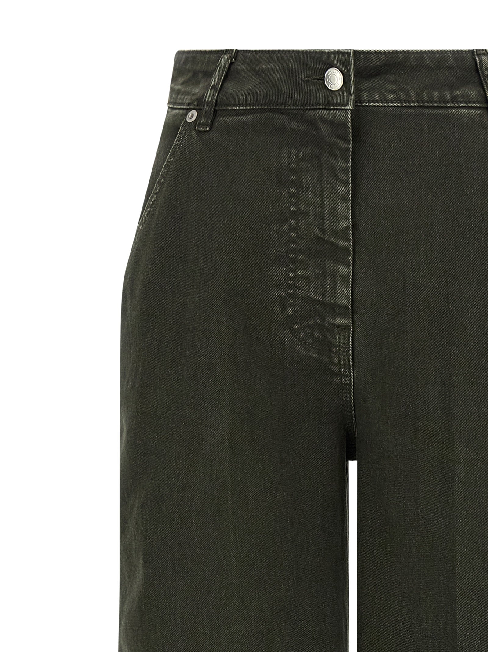 Jeans by NUDE for women in stretch denim cotton black, nude & signature features an refined tailoring silhouette, showcasing a premium wide with a high rise and long cut for a refined tailoring look.
