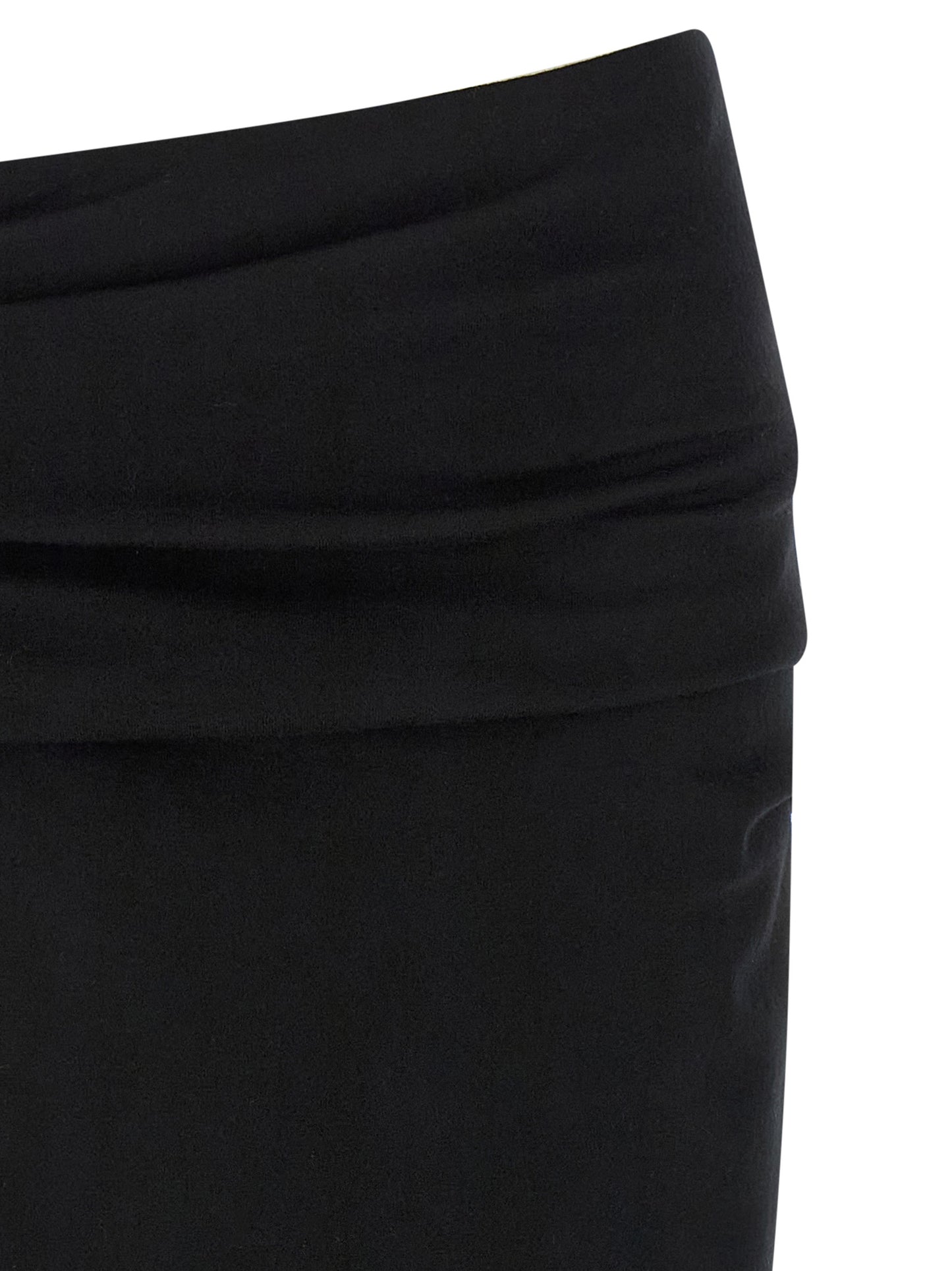 Skirt by Entire Studios for women in wool black features an tailored silhouette, artfully capturing the essence of Women's Asymmetrical Wool Midi Skirt in a sophisticated midi.