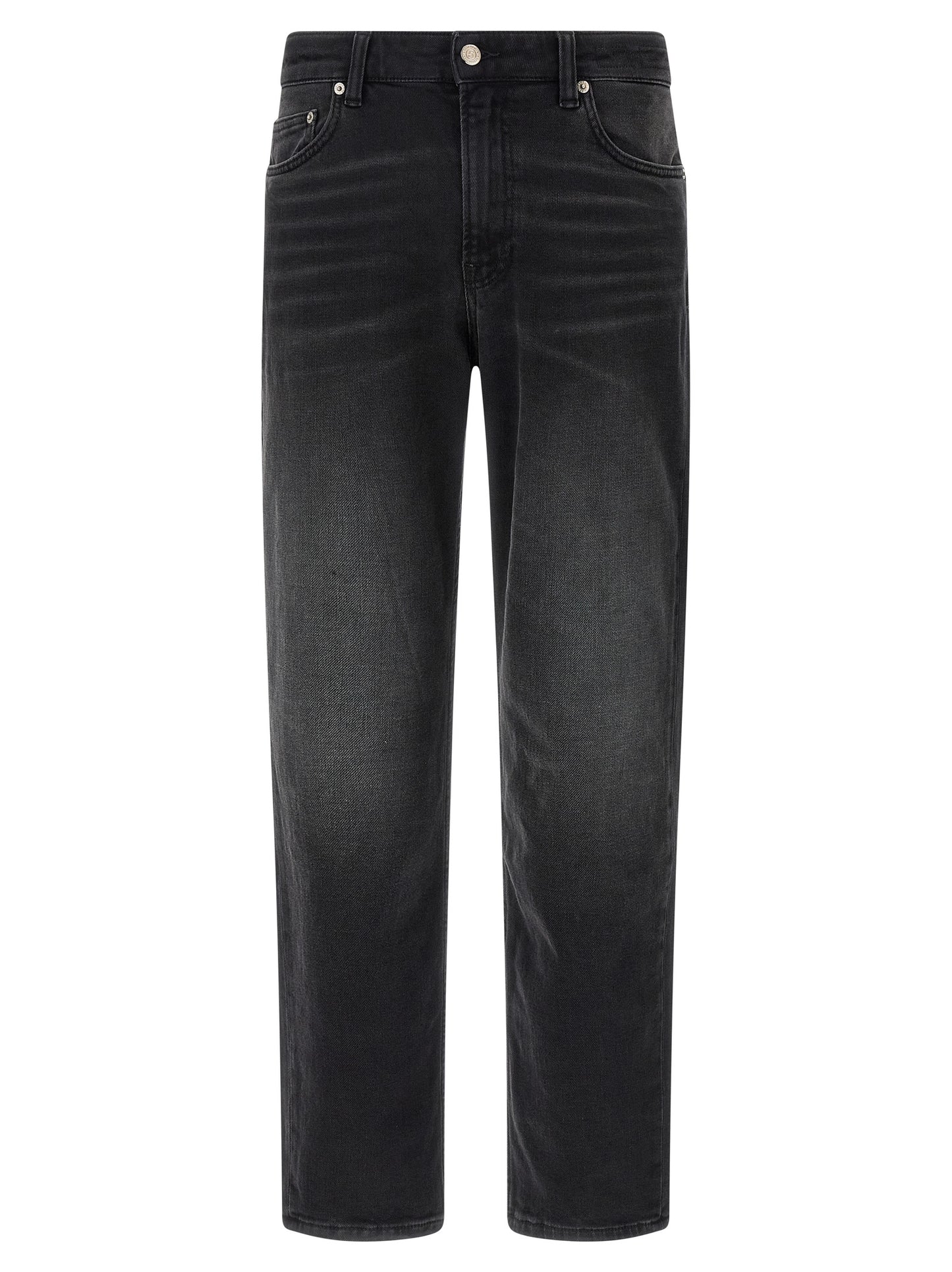 Jeans by Department 5 for men in stretch denim cotton black features an sophisticated and straight-leg with a precise long, creating a sophisticated and sophisticated silhouette.