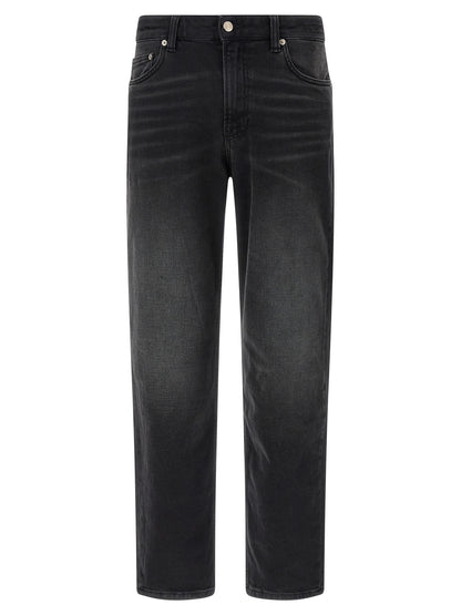 Jeans by Department 5 for men in stretch denim cotton black features an sophisticated and straight-leg with a precise long, creating a sophisticated and sophisticated silhouette.