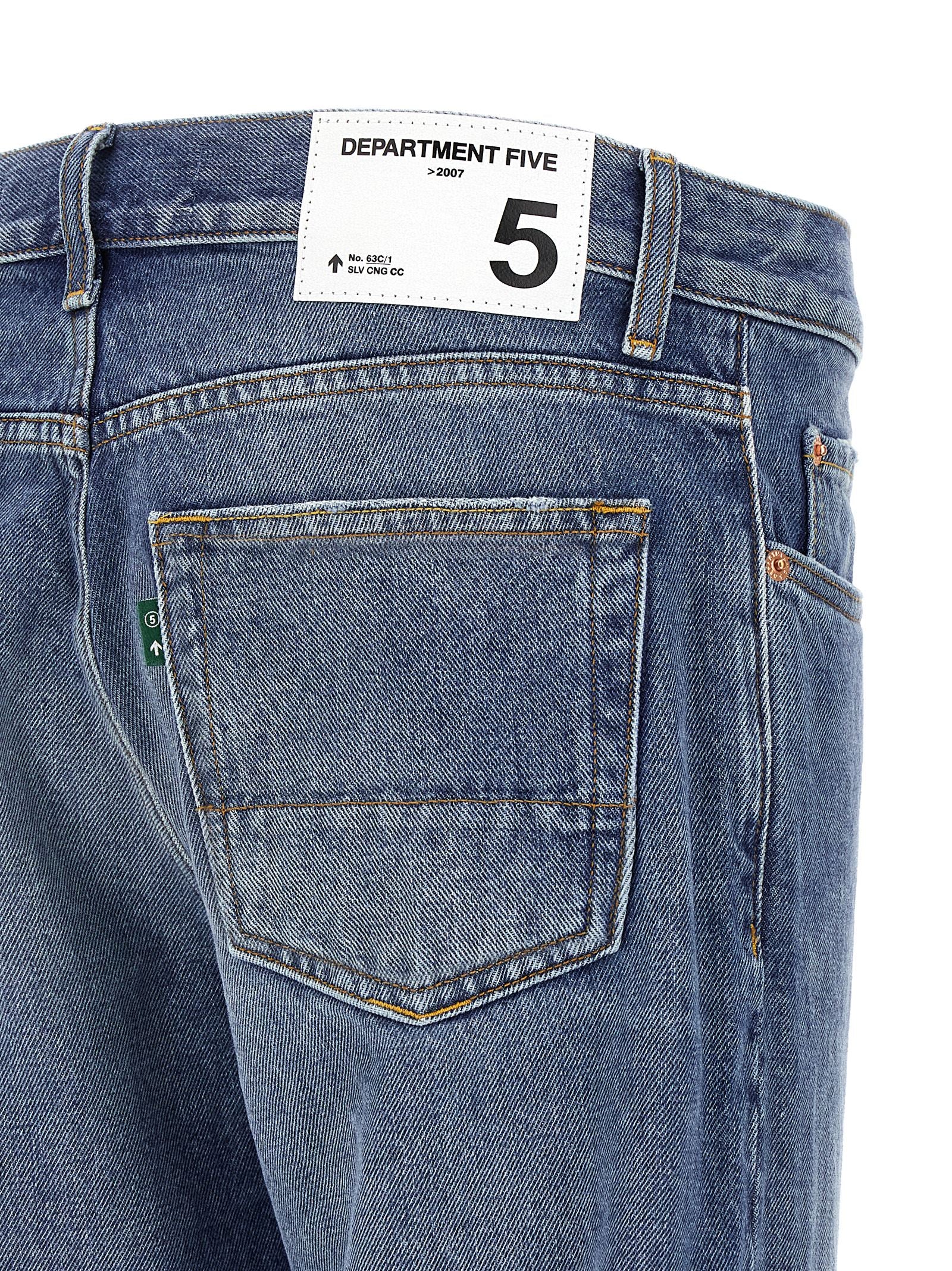 Jeans by Department 5 for men in denim cotton blue features a refined silhouette with a refined straight-leg, defined by a and a refined long for a refined finish.