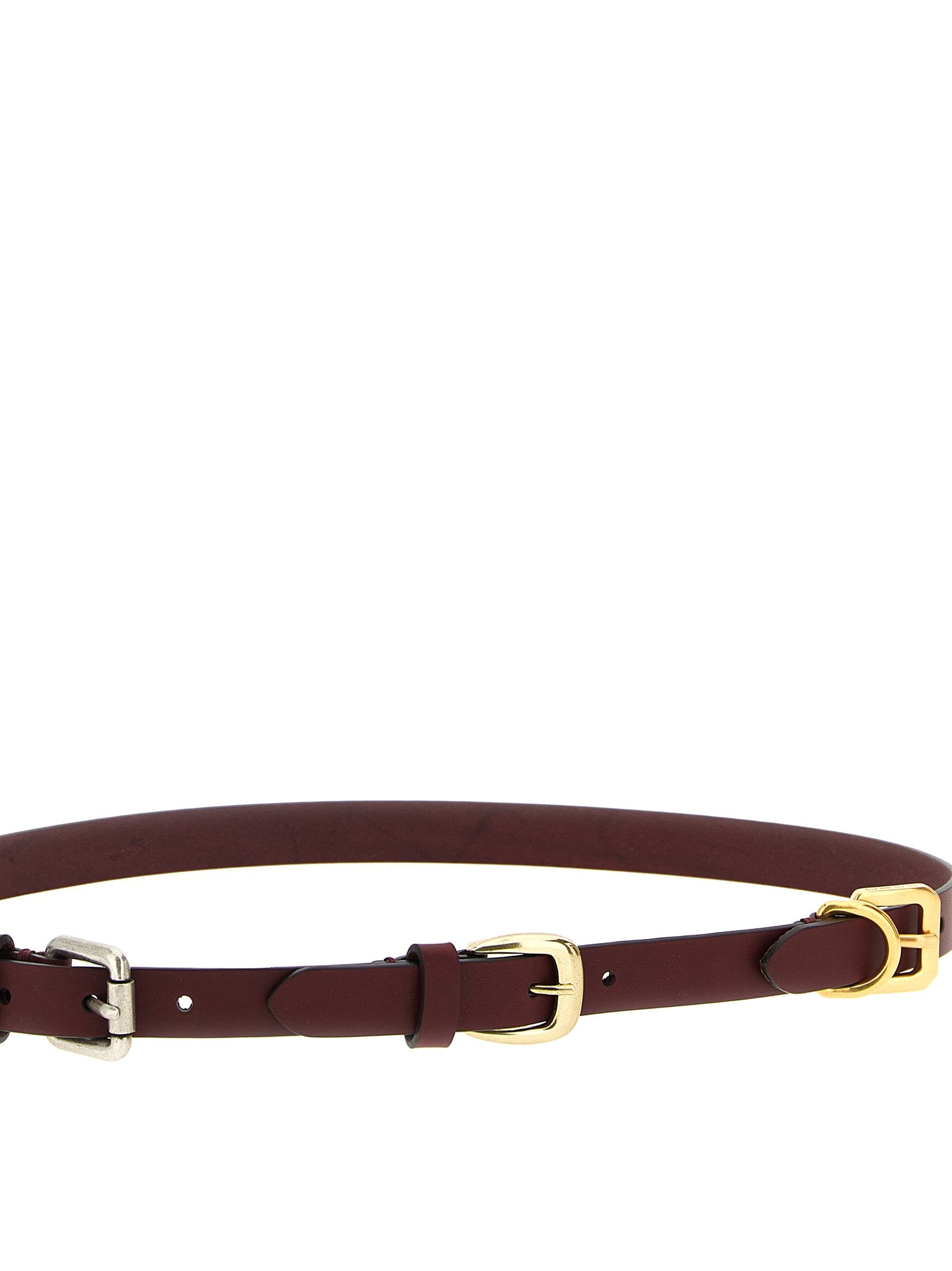 Belt by Etro for women in bos taurus calfskin leather bordeaux presents a artisanal silhouette from the Bos Taurus Calfskin Leather Belt collection, showcasing an artisanal design and refined craftsmanship for a artisanal look.