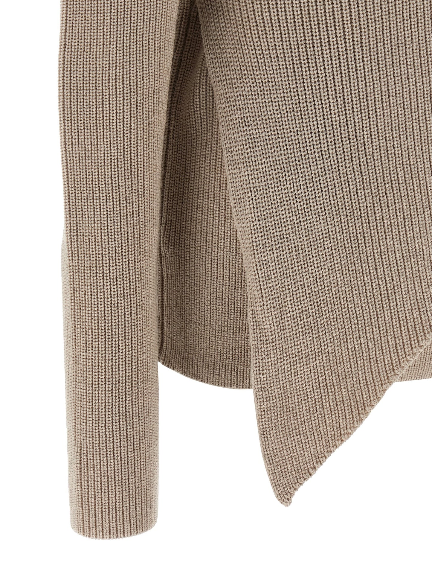 Cardigan by Entire Studios for women in merino wool beige presents a textural silhouette, artfully finished with a textural and for a sophisticated, textural look.