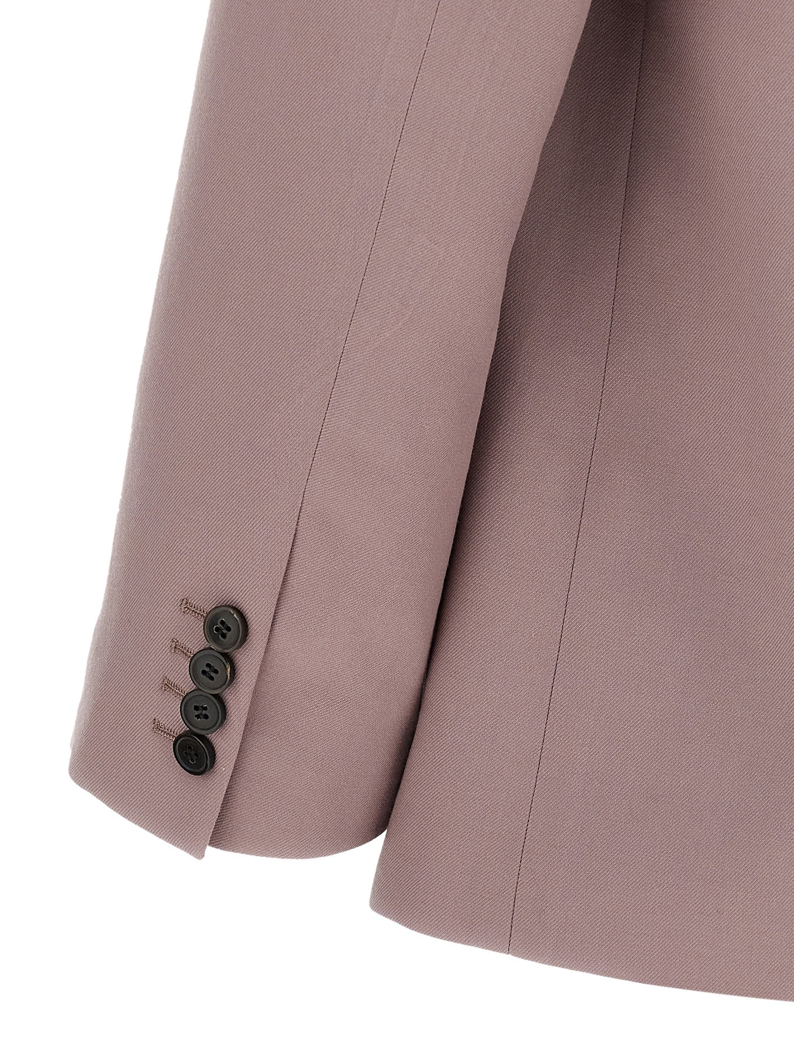 Blazer by Dries Van Noten for men in wool purple presents a distinguished silhouette, detailed with a distinguished and distinctive for a truly sophisticated finish.