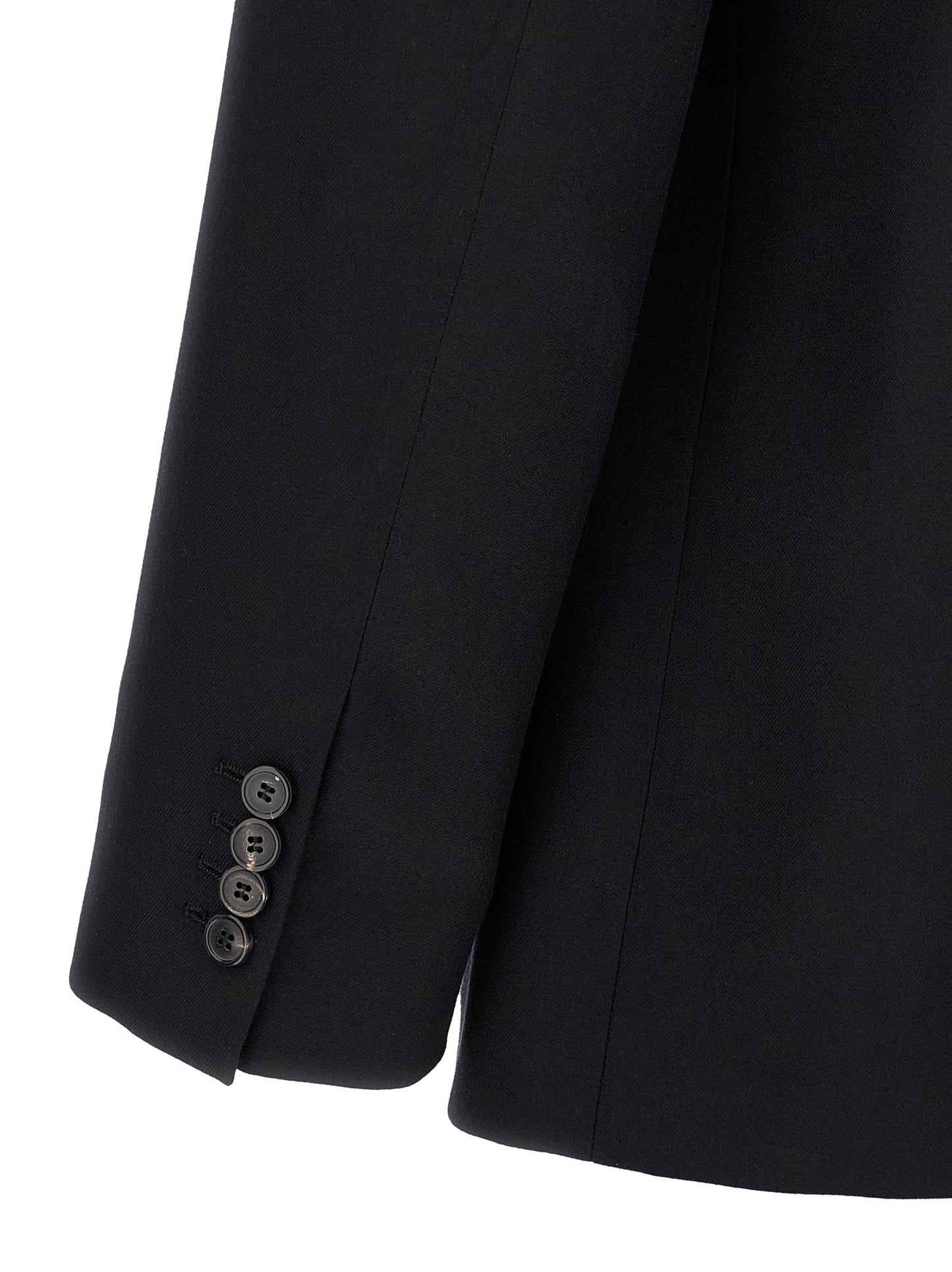 Blazer by Dries Van Noten for men in wool black features an stylish silhouette, showcasing a sophisticated and stylish for a truly stylish finish.