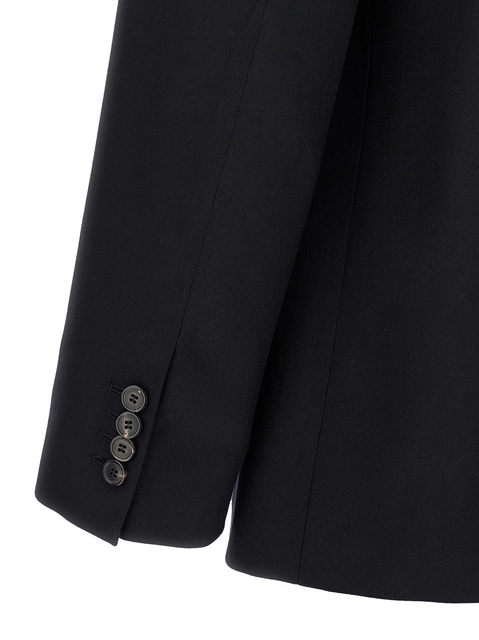 Blazer by Dries Van Noten for men in wool black features an stylish silhouette, showcasing a sophisticated and stylish for a truly stylish finish.