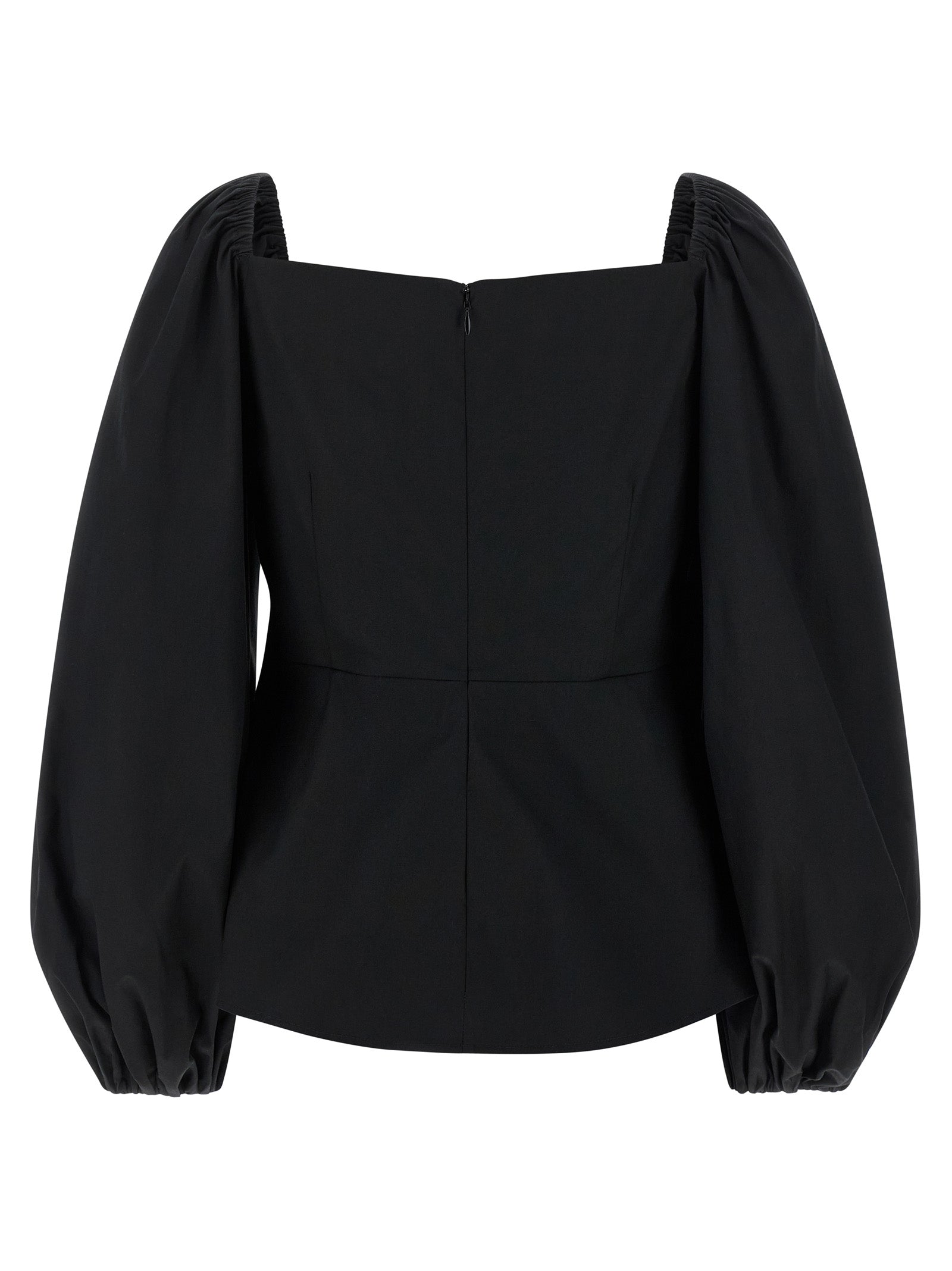 Tank Top by Carolina Herrera for women in polyurethane cotton black showcases a sublime silhouette, with and round neckline details for a sublime finish.