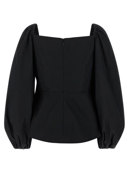 Tank Top by Carolina Herrera for women in polyurethane cotton black showcases a sublime silhouette, with and round neckline details for a sublime finish.