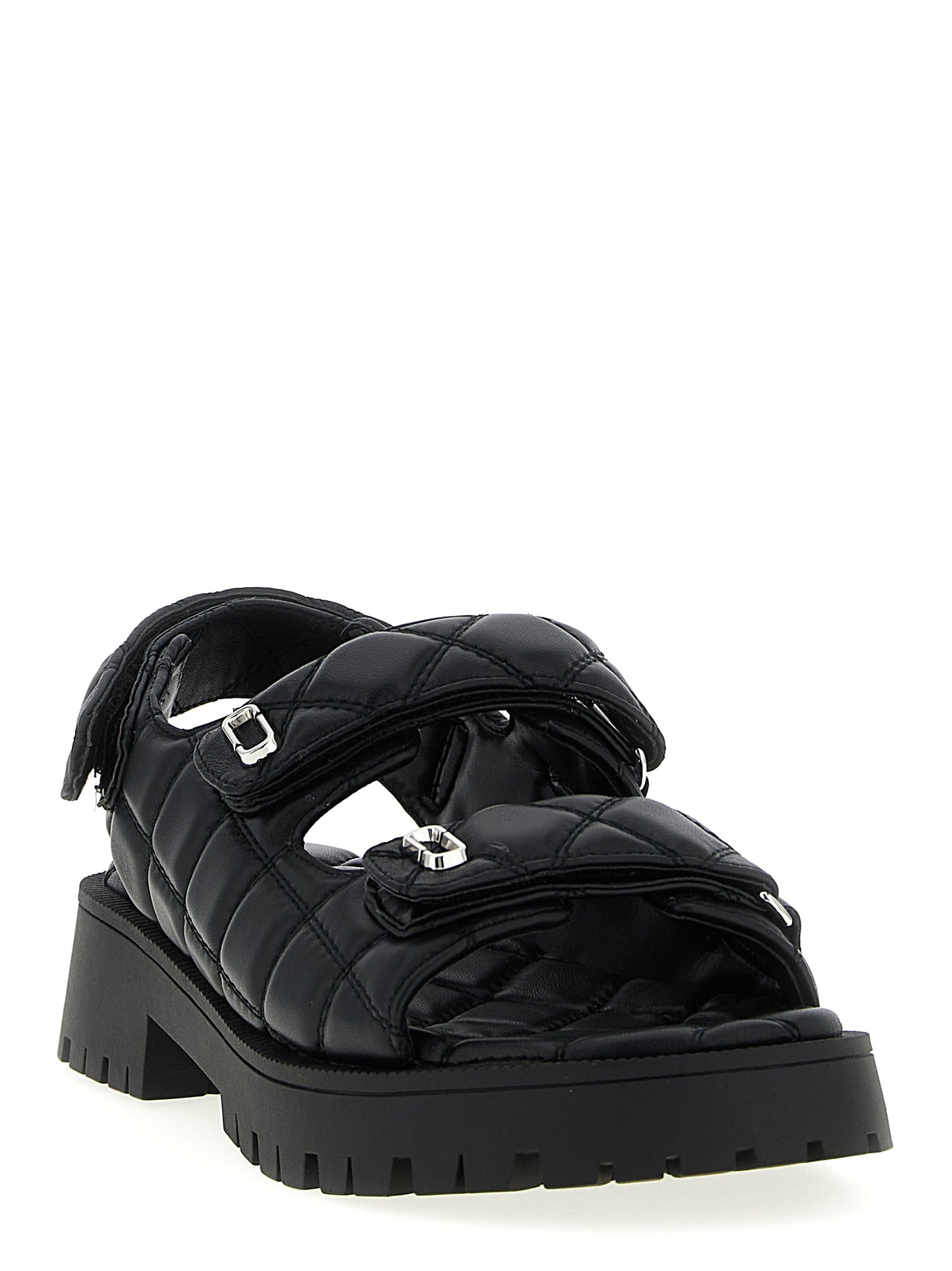 Marc Jacobs Black Lamb Leather Mid Heel Pumps