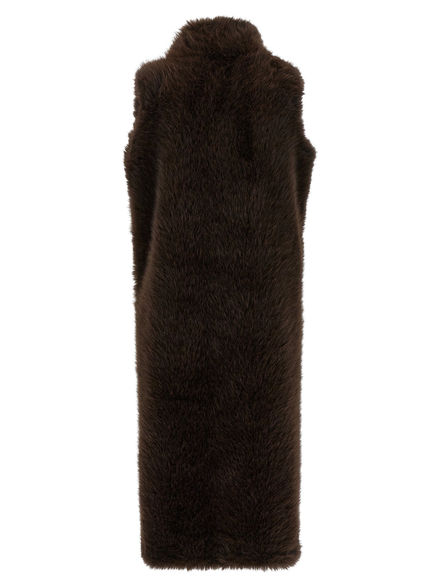 B&B COUTURE Brown Polyester Coat