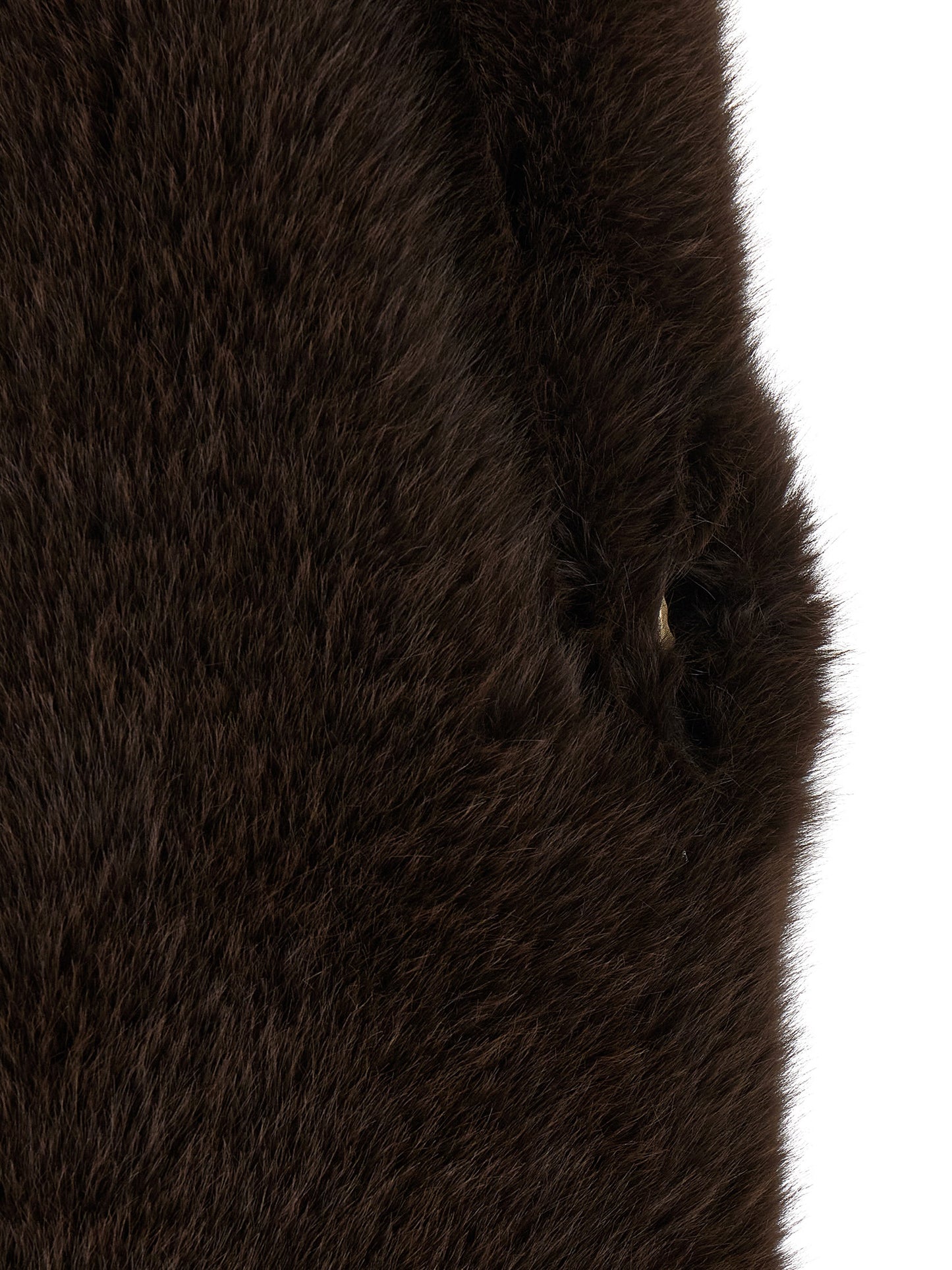 B&B COUTURE Brown Polyester Coat