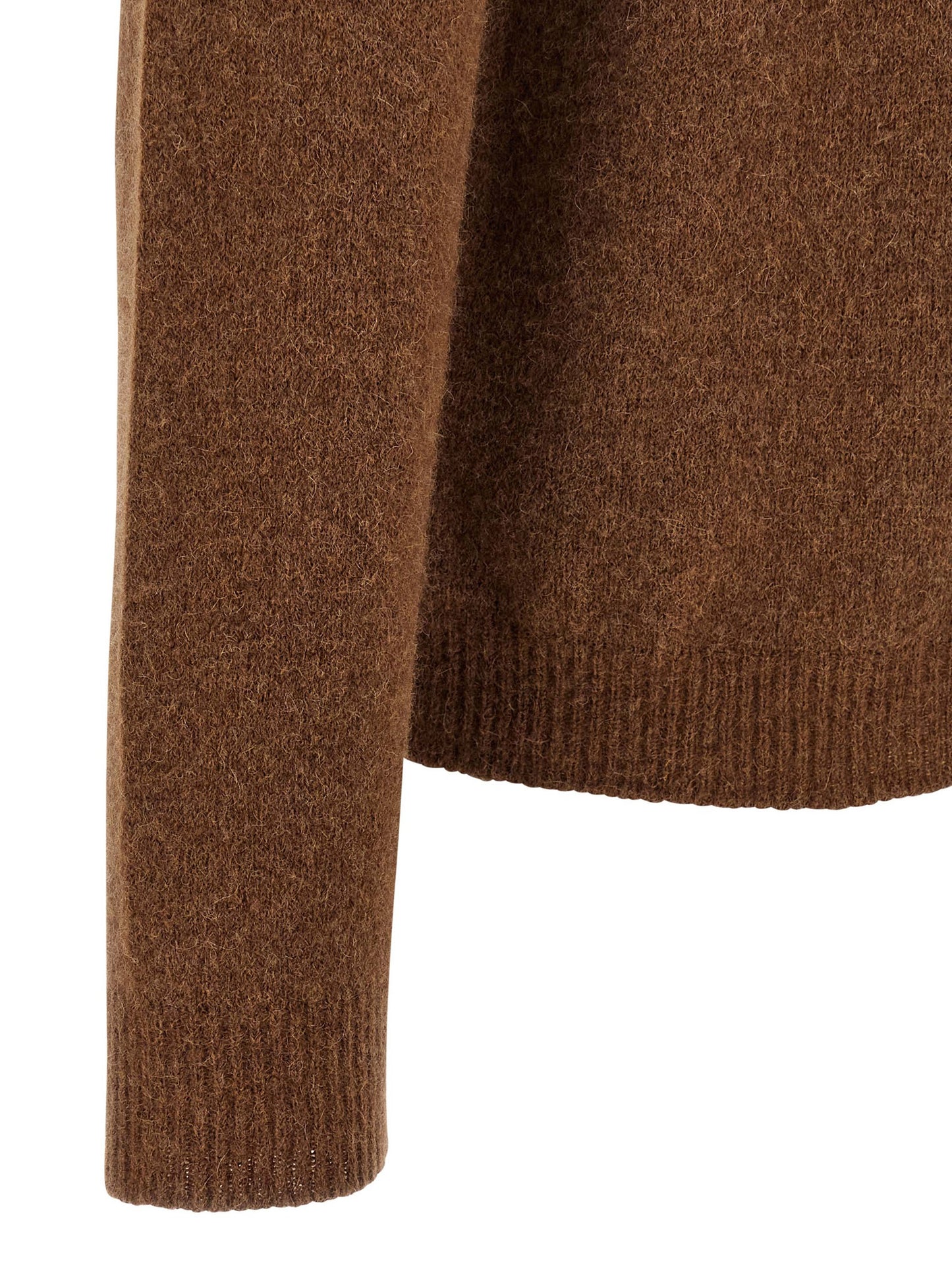 Hooded Cardigan by Roberto Collina for men in polyamide & virgin wool brown & camel showcases a captivating silhouette, artfully detailed with a captivating and for a truly sophisticated captivating look.