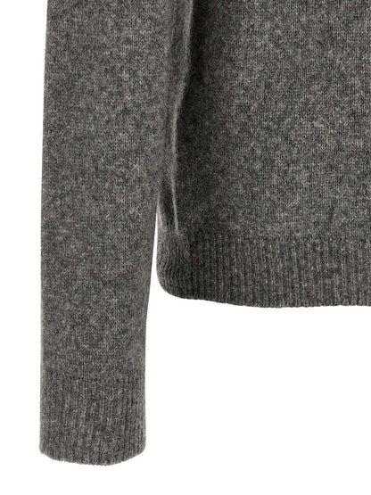 Hooded Cardigan by Roberto Collina for men in polyamide & virgin wool camel & gray presents a textural silhouette, artfully finished with a textural hooded neckline and for a sophisticated, textural look.