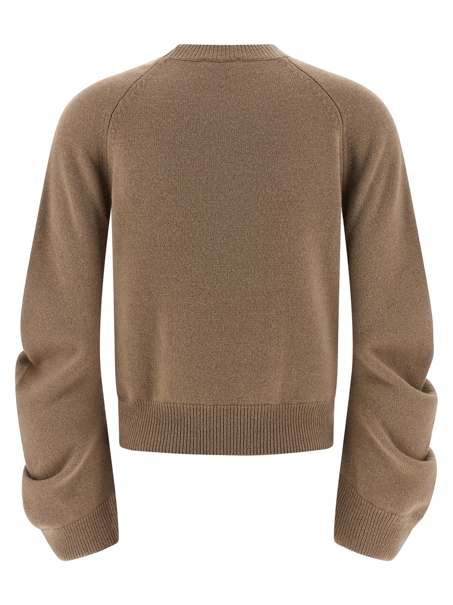 Cardigan by NUDE for women in virgin wool beige & nude showcases a captivating silhouette, artfully detailed with a captivating and for a truly sophisticated captivating look.