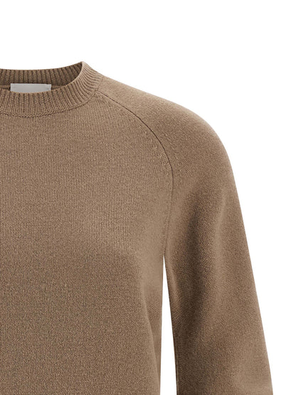 Cardigan by NUDE for women in virgin wool beige & nude presents a textural silhouette, artfully finished with a textural and for a sophisticated, textural look.