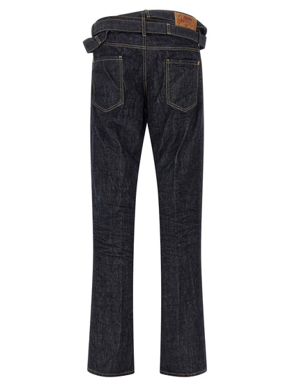 Jeans by Dsquared² for men in denim cotton blue & signature features an sophisticated and straight-leg with a precise long, creating a sophisticated and sophisticated silhouette.