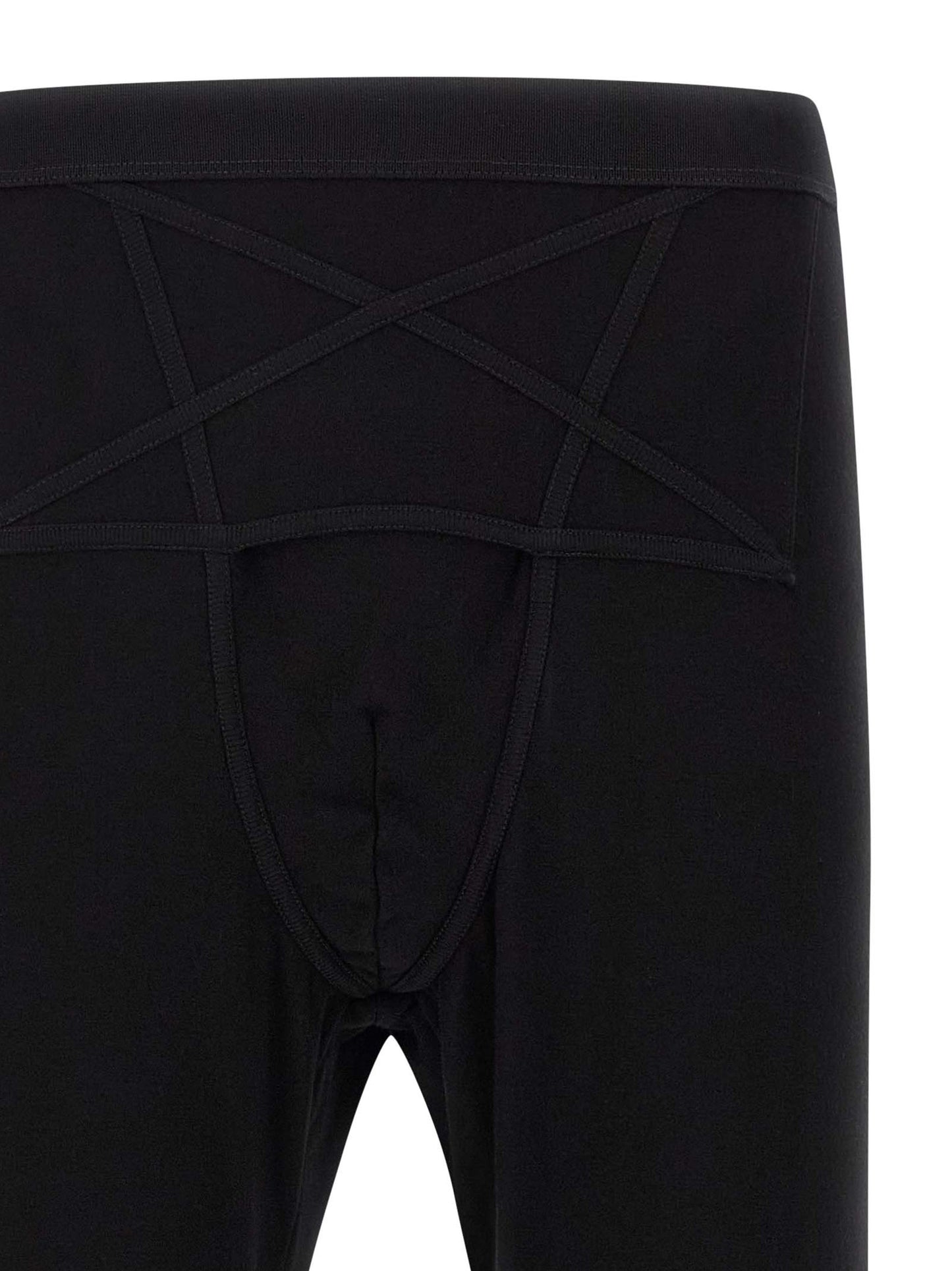 Activewear Leggings by Rick Owens for men in viscose nylon & alpaca wool black features an ergonomic leggings with , highlighting a ergonomic and long for a premium, high-performance look.