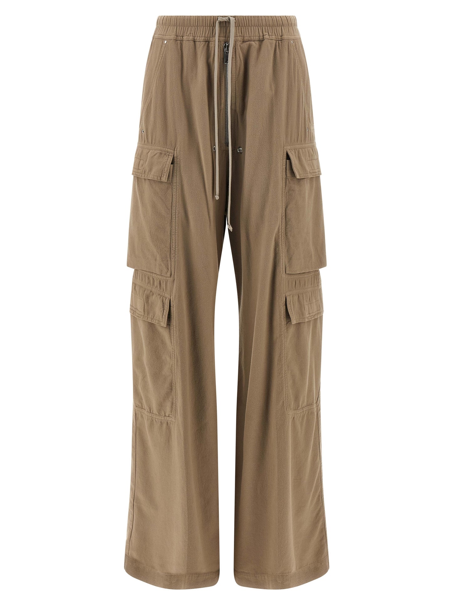 Cargo Pants by DRKSHDW for women in cotton canvas beige features an stylish flared & wide with a long and , expertly finished with stylish utility detailing.
