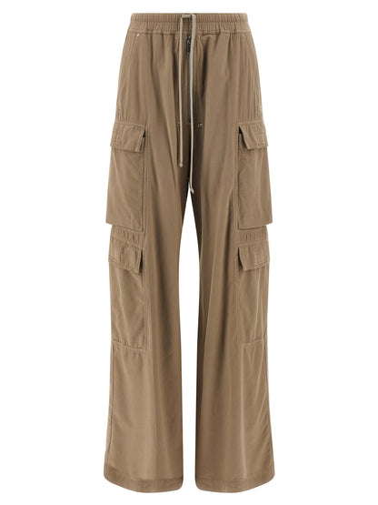 Cargo Pants by DRKSHDW for women in cotton canvas beige features an stylish flared & wide with a long and , expertly finished with stylish utility detailing.