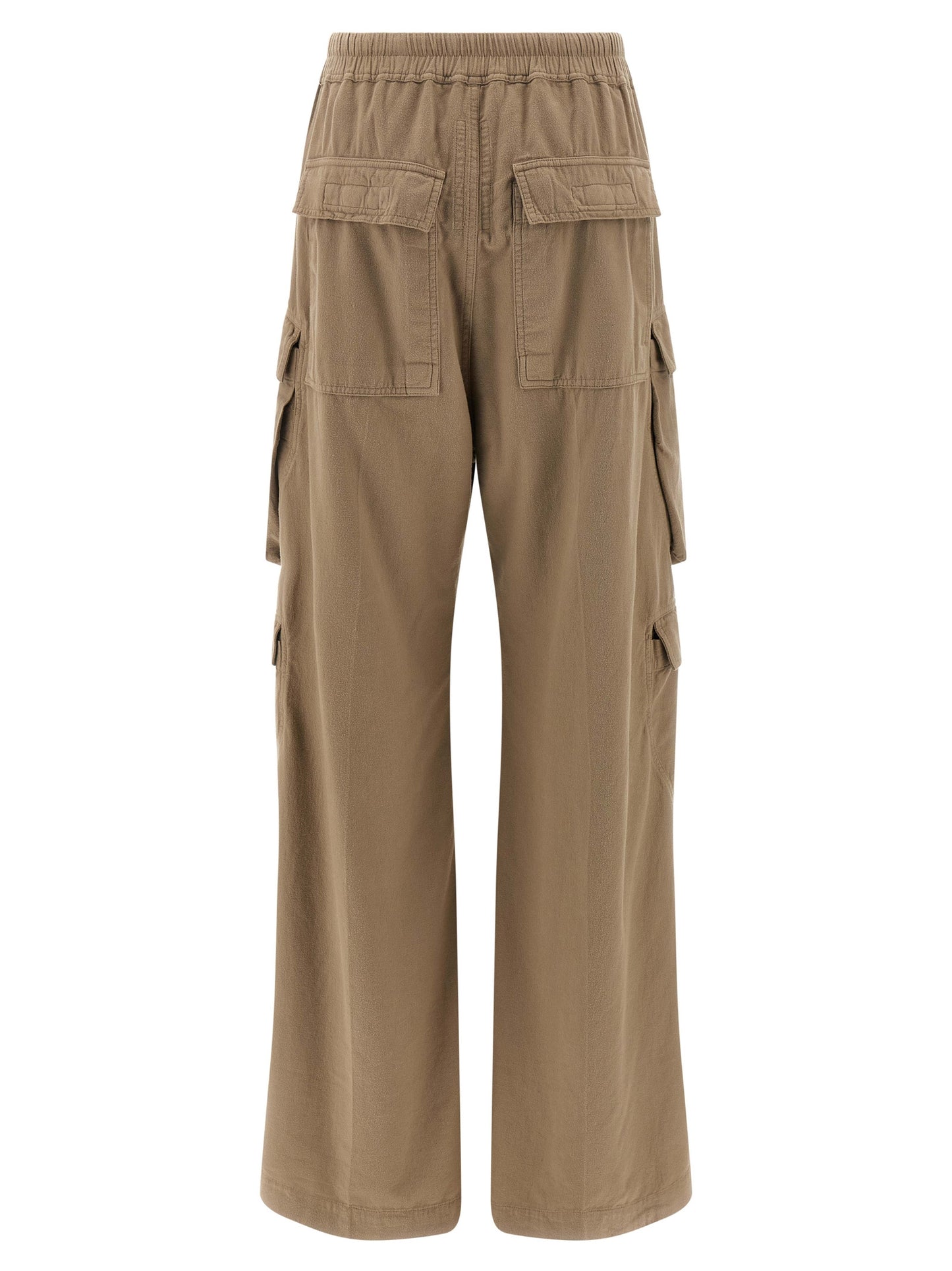 Cargo Pants by DRKSHDW for women in cotton canvas beige features an tailored flared & wide with a and long, creating a tailored utilitarian silhouette.