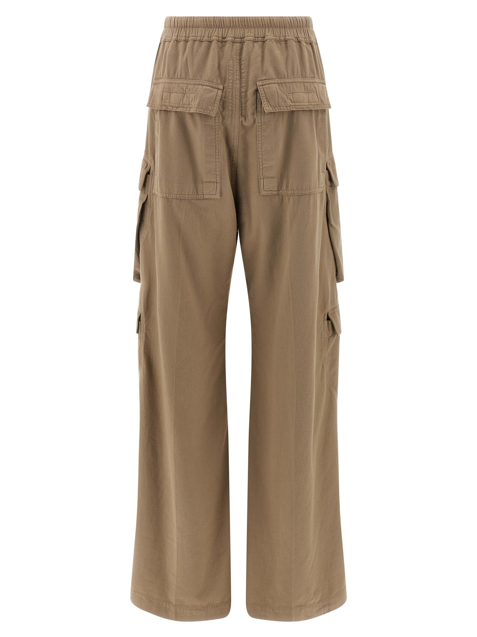 Cargo Pants by DRKSHDW for women in cotton canvas beige features an tailored flared & wide with a and long, creating a tailored utilitarian silhouette.