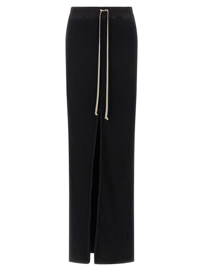 Skirt by DRKSHDW for women in cotton black features a sublime silhouette, showcasing the sublime design of the Women's Cotton Mini Skirt in a sophisticated mini.