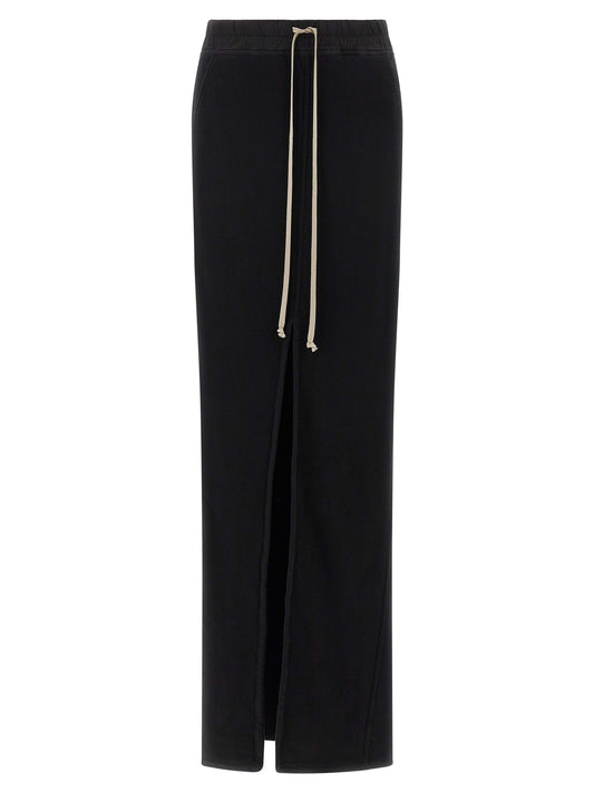 Skirt by DRKSHDW for women in cotton black features a sublime silhouette, showcasing the sublime design of the Women's Cotton Mini Skirt in a sophisticated mini.