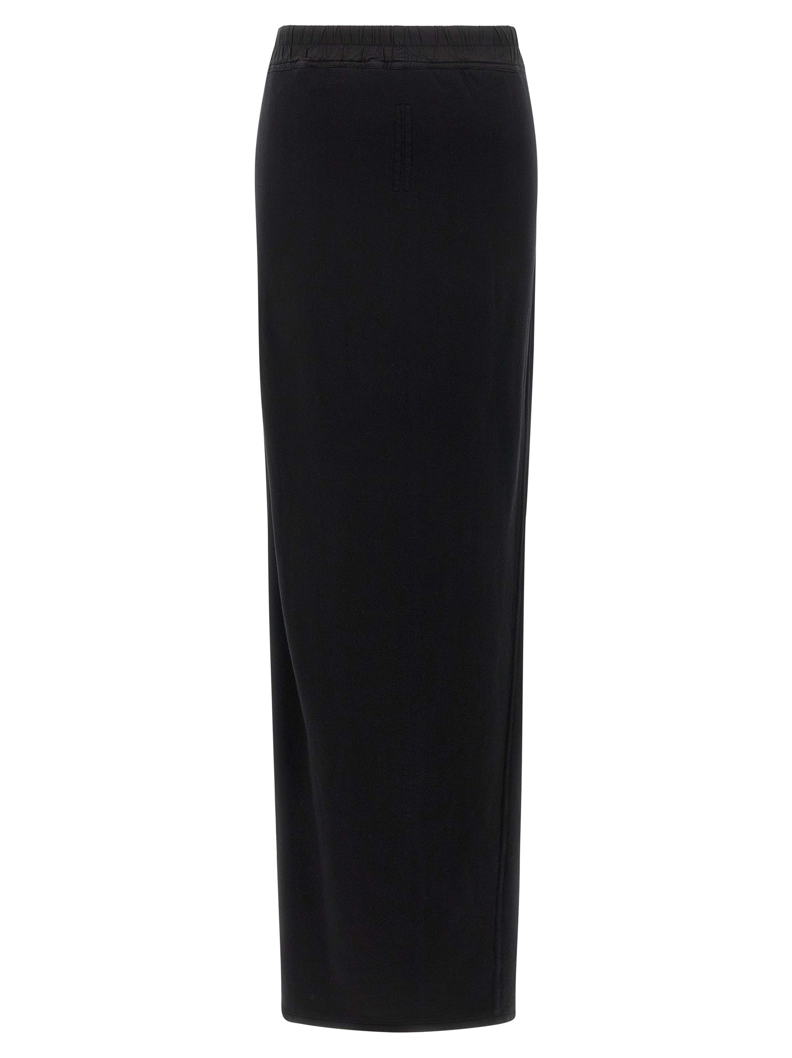Skirt by DRKSHDW for women in cotton black features a captivating silhouette, showcasing the captivating Women's Cotton Mini Skirt design with a sophisticated mini for a captivating look.