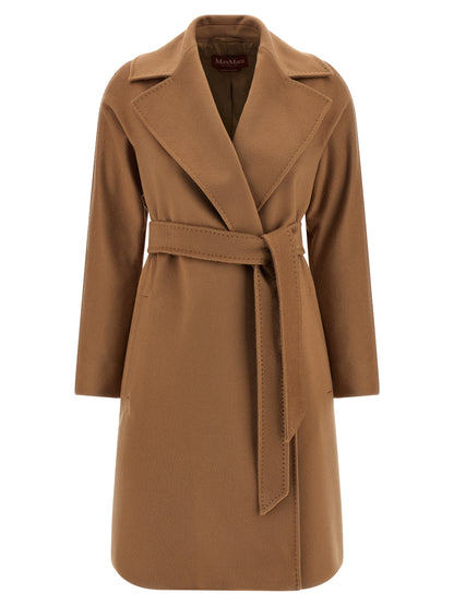 Max Mara Women's Viscose & Virgin Wool Overcoat - Brown Monogram