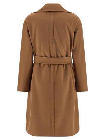 Max Mara Women's Viscose & Virgin Wool Overcoat - Brown Monogram