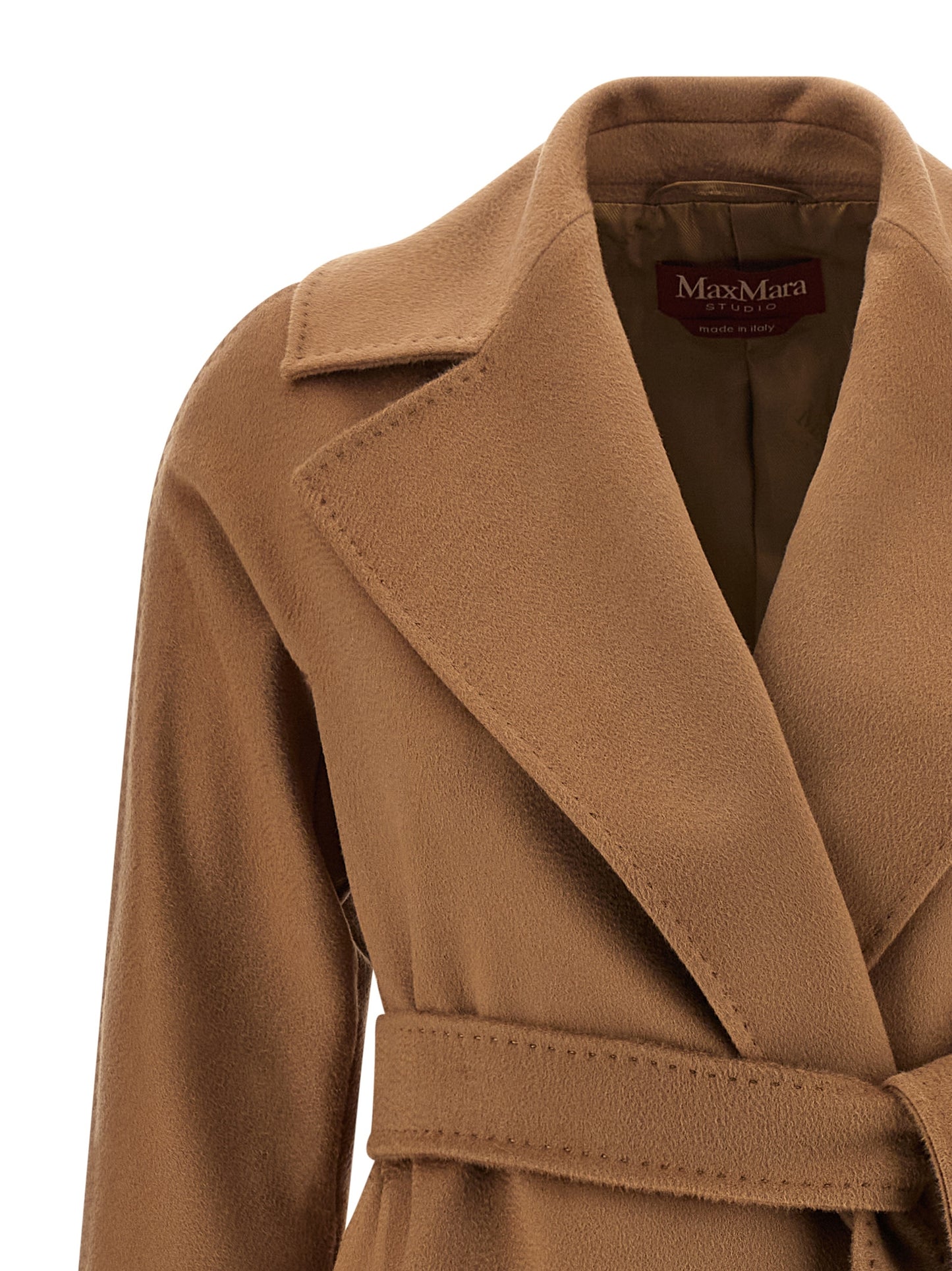Max Mara Women's Viscose & Virgin Wool Overcoat - Brown Monogram