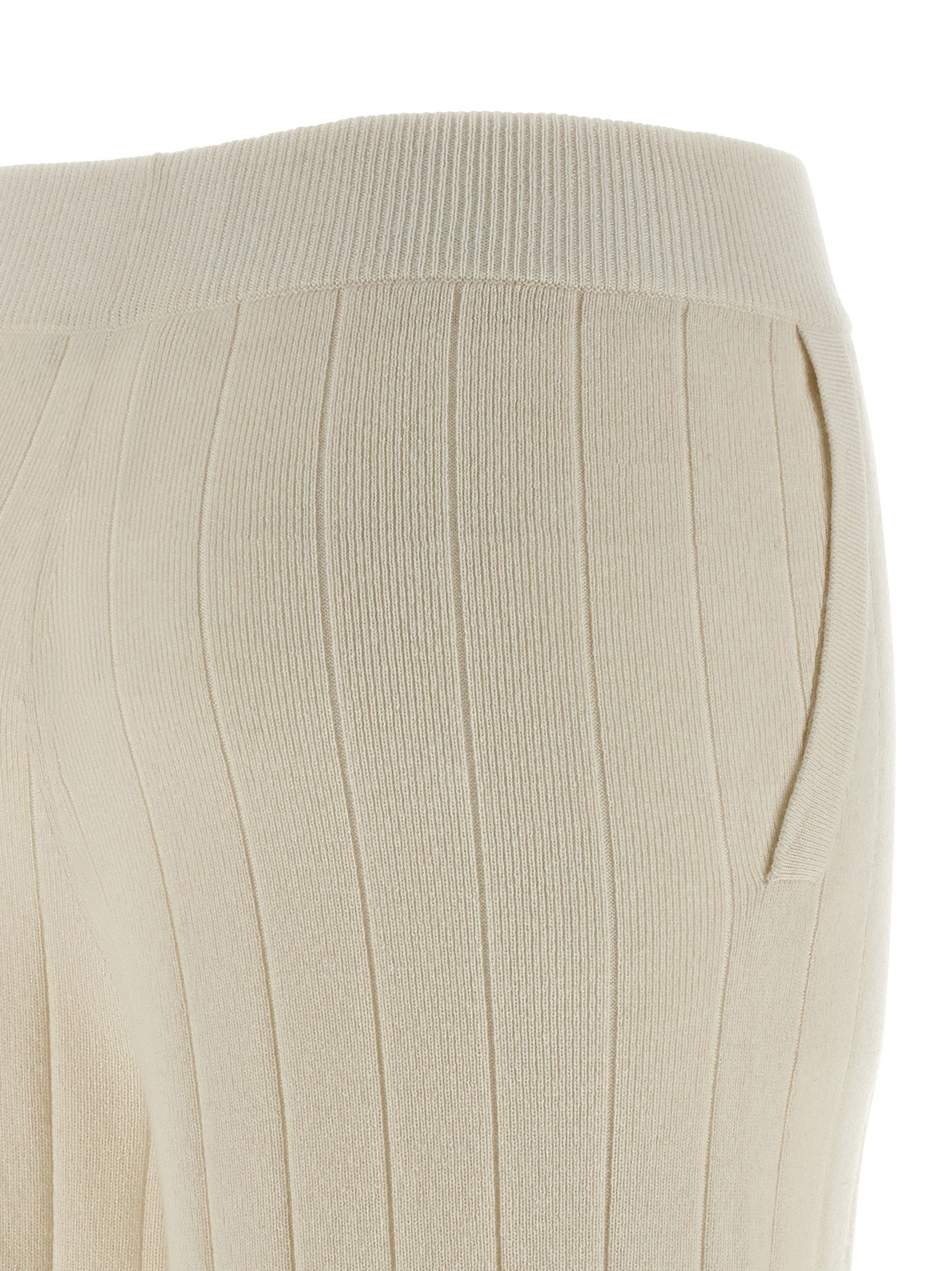 Joggers by Max Mara for women in cashmere white features a refined silhouette with a refined wide, defined by a and a refined long for a refined finish.