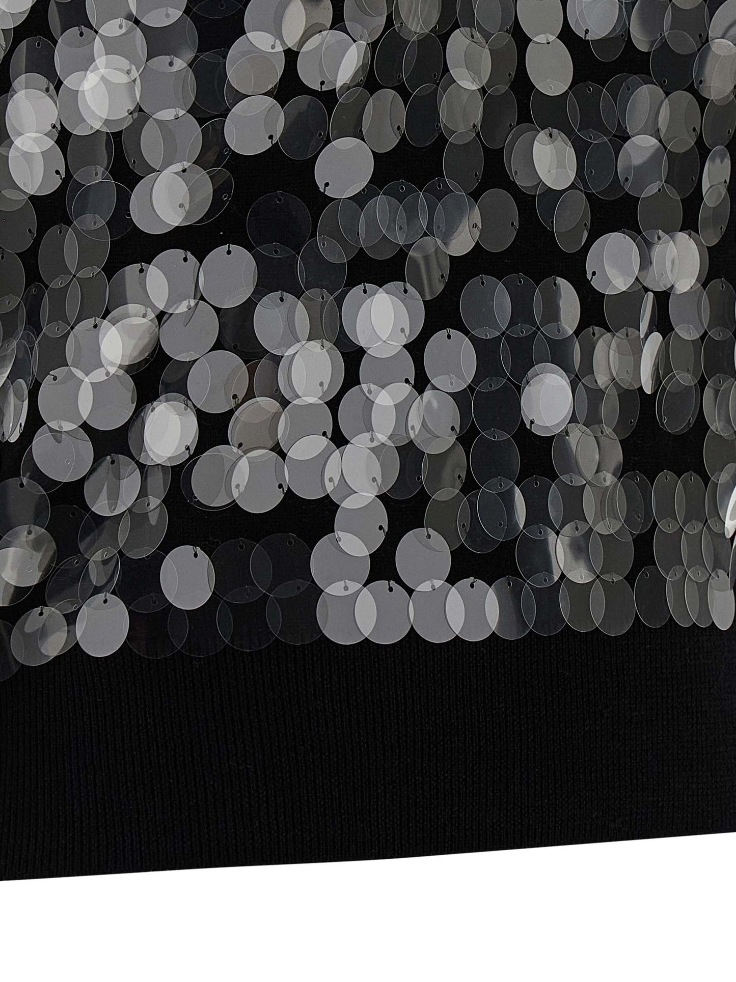 Cardigan by Max Mara for women in virgin wool & sequins black features an crisp silhouette, showcasing a sophisticated crew neckline and detail for a truly crisp finish.