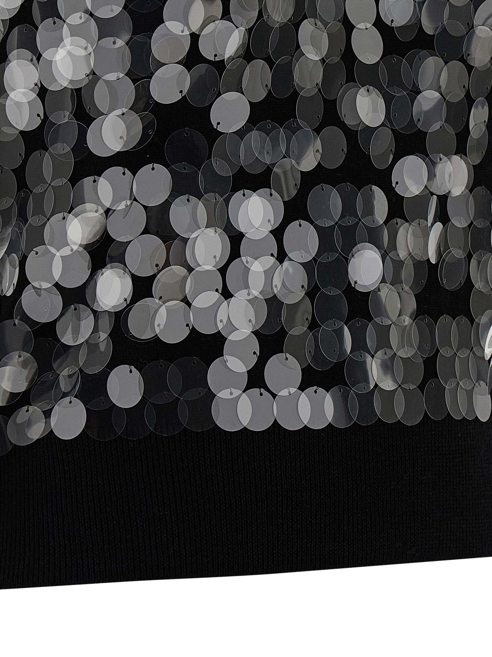 Cardigan by Max Mara for women in virgin wool & sequins black features an crisp silhouette, showcasing a sophisticated crew neckline and detail for a truly crisp finish.