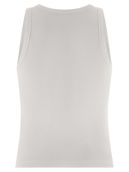 T-Shirt by Givenchy for women in stretch cotton white & print showcases a unassuming silhouette, artfully detailed with a refined round neckline and unassuming for a sophisticated, contemporary look.
